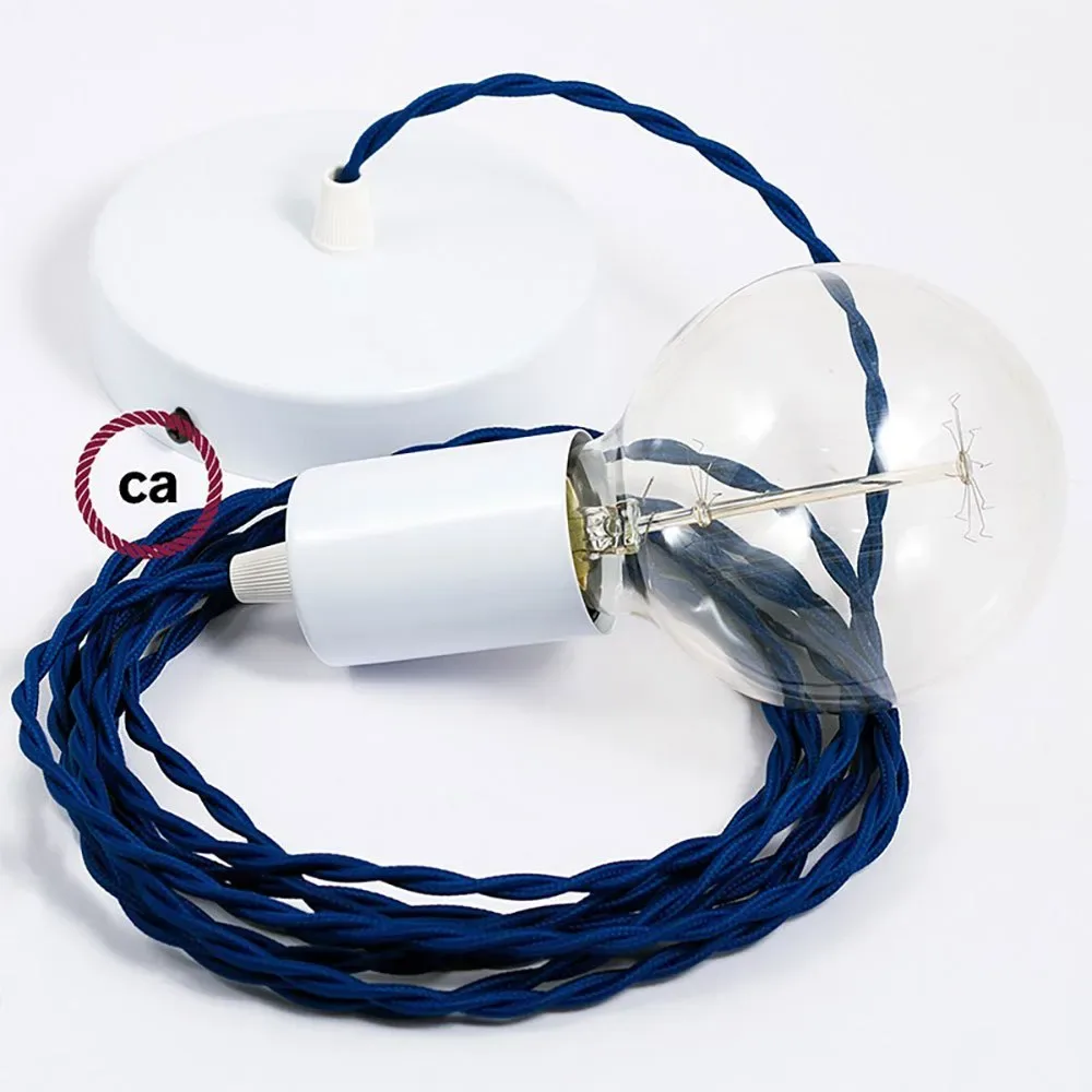 Cables Suspension Luminaire Tm12 50 Cm Blue / White One Size - Creative - FashionsVida