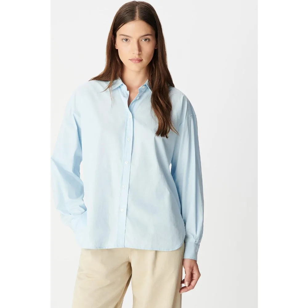 Camisa de mujer 100% algodón de manga larga - IKKS - FashionsVida