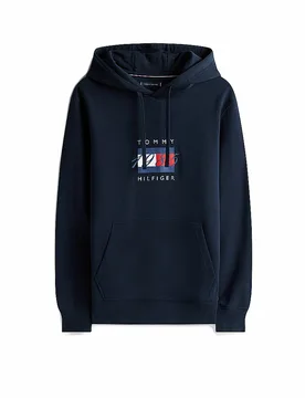 Sudadera con capucha - Hoodie azul oscuro M - Tommy hilfiger - FashionsVida