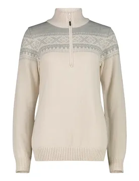 Pull à Demi-zip 7h76506 White S