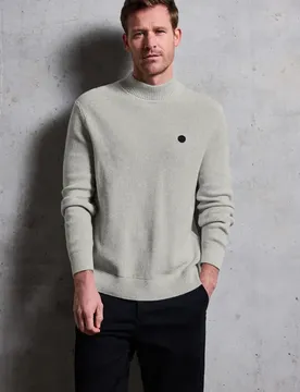 Street One Pullover mit Stehkragen male Grau