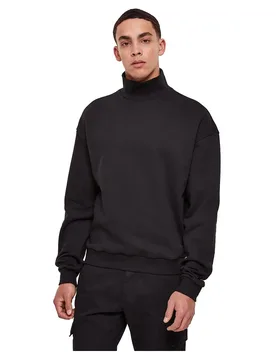 Sweat-shirt High Rib Neck Black 3XL - Urban classics - FashionsVida