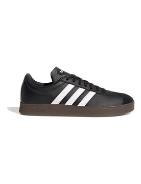 Scarpe nere con strisce bianche suola in gomma VL Court Base 38