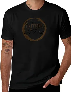 Caffeine and spite T-Shirt Abstract Pattern Print Top - Aliexpress - FashionsVida