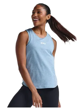 Motion Sleeveless T-shirt Hydrangea / White L Women - 2XU - FashionsVida