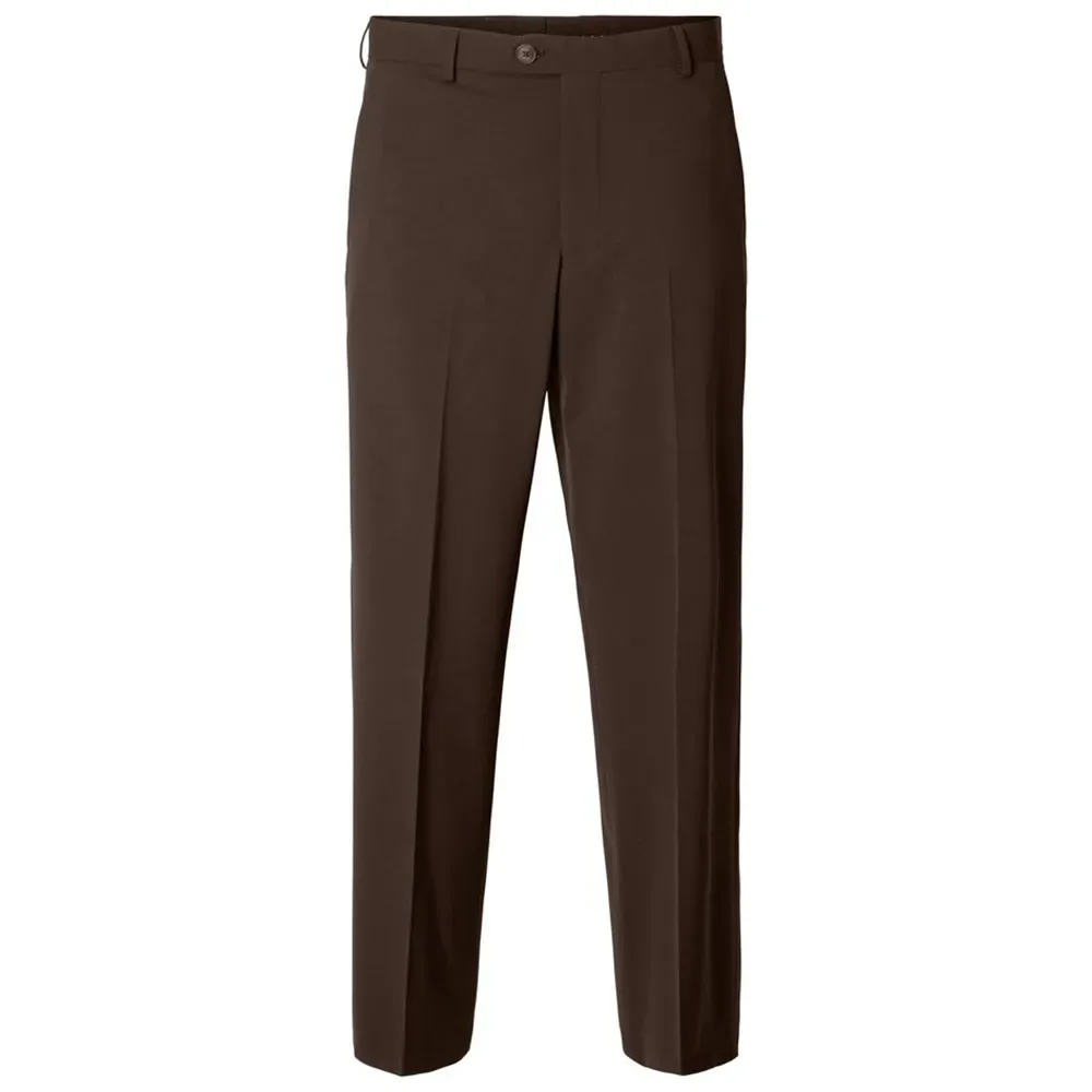 Pantaloni Eleganti Liam 220 Loose Fit Turkish Coffee 46 - Selected - FashionsVida