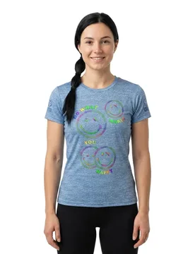 Maglietta A Maniche Corte Smileyworld Happy Multicolour - OTSO - FashionsVida