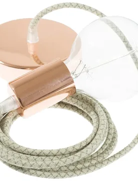 Cables Suspension Luminaire Rd62 Lozenge 2 M Diy Green Thyme / Copper One Size - Creative - FashionsVida
