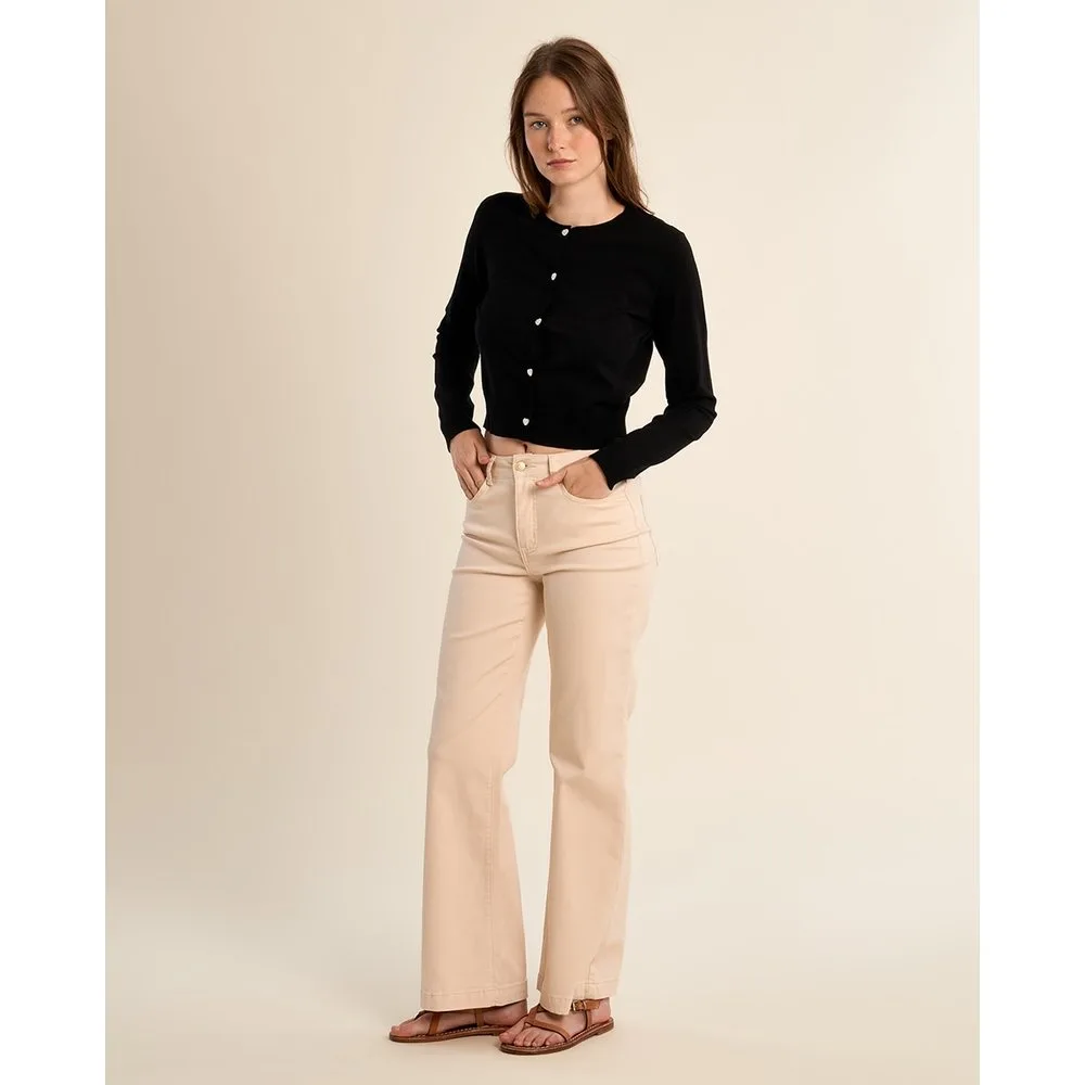 Pantalón de mujer largo perneras rectas - Molly Bracken - FashionsVida