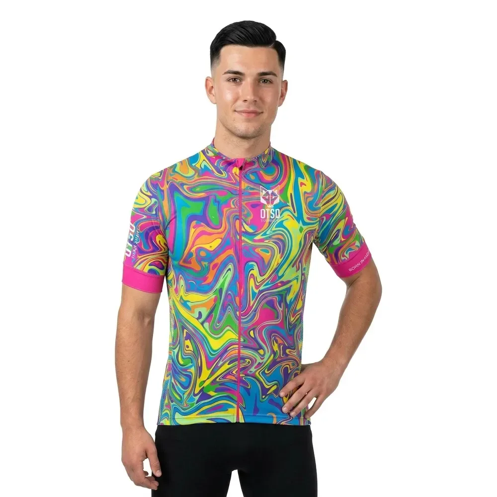 Maglia A Maniche Corte Psychedelic Multicolor - OTSO - FashionsVida