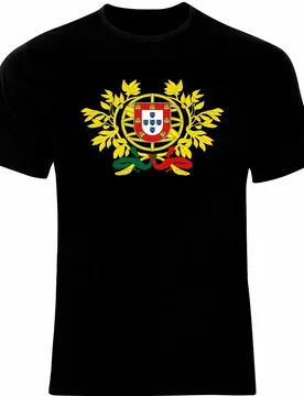 Coat of Arms Of The Portugal Arms Flag Men T-Shirt Short Casual 100% Cotton Shirts - Aliexpress - FashionsVida