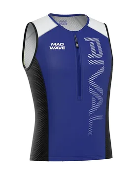 Maglia Da Triathlon Senza Maniche Rival Blue - Madwave - FashionsVida