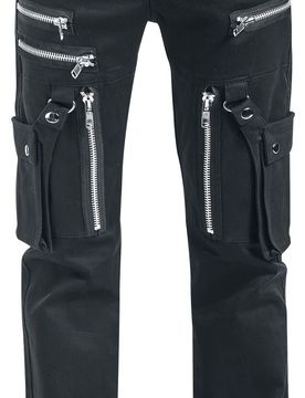 Gothic Stoffhose - Andre Pants - W30L32 bis W38L34 - für Männer - Größe W36L34 - schwarz - Männer - male