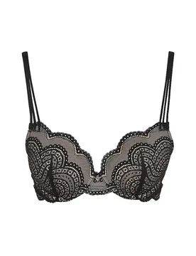 Push Up BH KIRA black schwarz 80D damen - Lascana - FashionsVida