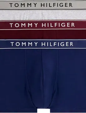 Boxers Um0um03520 3 Unités Deep Burgundy / Purply Navy / Light Grey Heather S