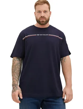 T-shirt à Manches Courtes 1039969 Plus Printed Sky Captain Blue 4XL