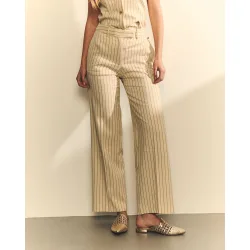 Pantalones de vestir de mujer de traje ancho