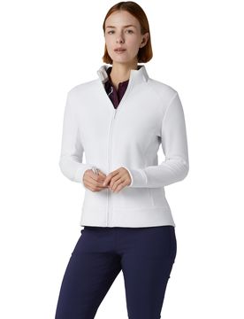 Jacke Waffle Fleece Stretch, weiss l
