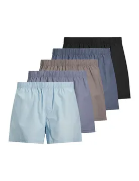 Boxers Milano 5 Unités Chambray Blue / Troposphere / City Skyline / Naval / Black S