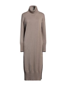 Midi-Kleid Damen Hellbraun 34,36 Damen