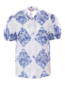 Twinset Camicia Bianca E Blu