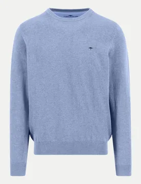 O-Neck, Superfine Blau XXL - Fynch-Hatton - FashionsVida