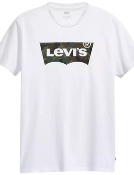 T-shirt bianca logo grande camo 224890163