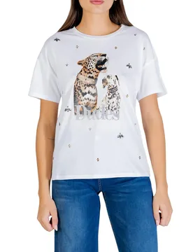 Liu Jo Damen T-Shirt Weiß 499696