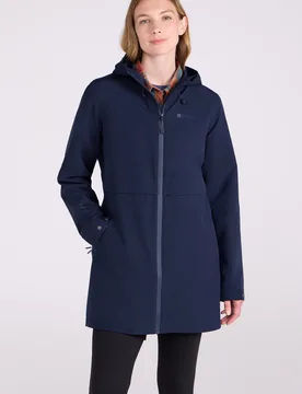 Hilltop II Womens Waterproof Jacket - Navy - Navy - Size: 8 - Mountain Warehouse - FashionsVida