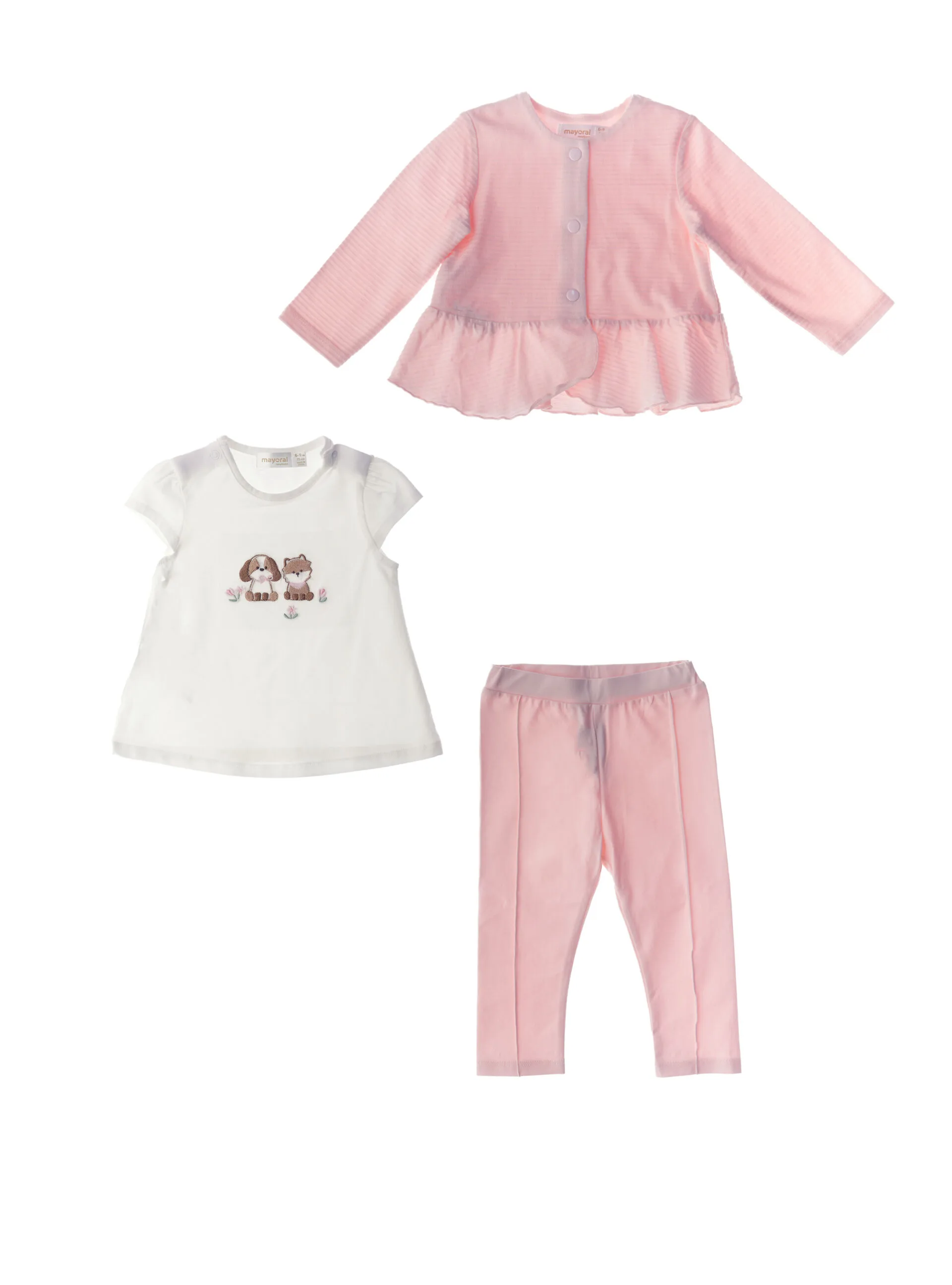 MAYORAL Completo 3 pz ROSA 12M - Mayoral - FashionsVida