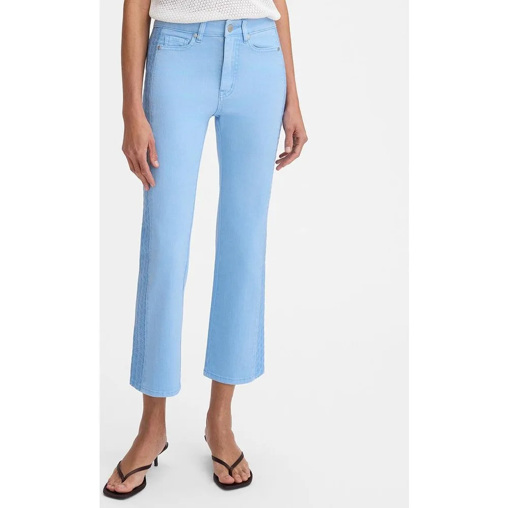 Pantalones vaqueros de mujer slim con bordado lateral - Simorra - FashionsVida