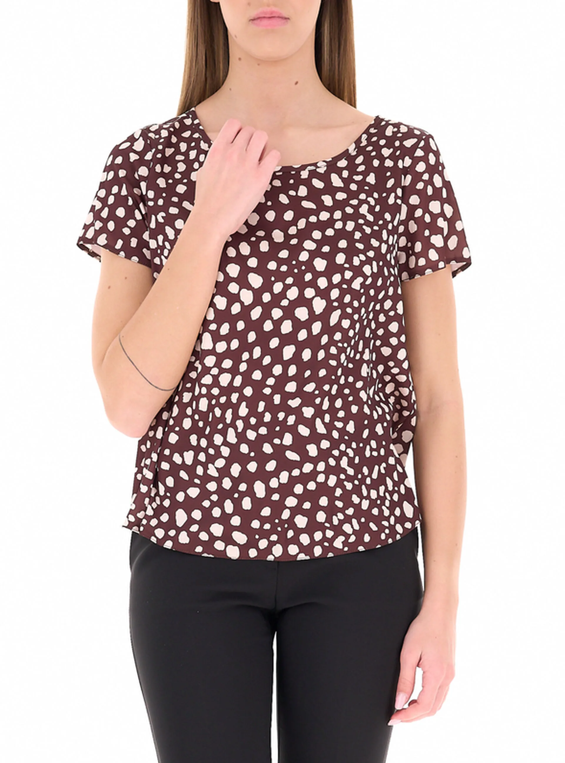 Blusa girocollo BORDEAUX XL - Rinascimento - FashionsVida