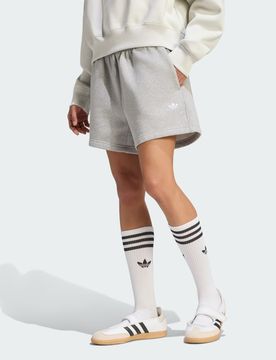 SHORT ESSENTIALS IN TESSUTO FELPATO XS Medium Grey Heather
