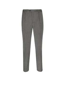 Pantaloni di lana marrone L - Profuomo - FashionsVida