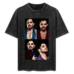 Rockstar Adam Lambert T-Shirt Basic Short Sleeve Cotton Blend T-Shirt