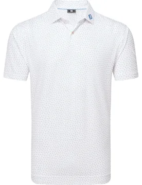 Polo Bounce Print Pique, weiss xxl - FootJoy - FashionsVida
