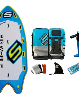Ensemble De Paddle Surf Gonflable Big Whale 8p 17´0´´ Blue / Yellow 518.2 cm unisex
