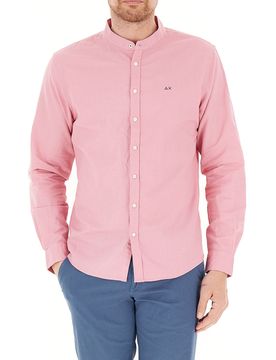 SUN68 Camicia misto lino ROSA M