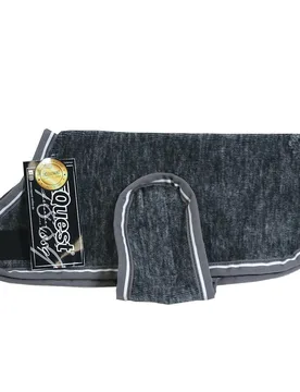 Manski Dralon Hundedecke, grau-meliert-weiß 35cm - Reitsport Manski - FashionsVida