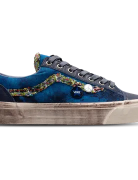 Old Skool Men's Sneakers - Blue - Size 11 - Canvas - Blue - Size: 11 - Vans - FashionsVida