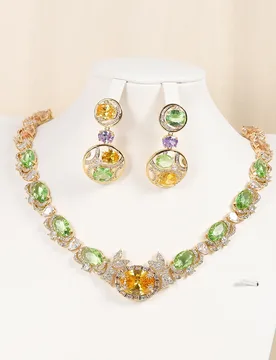 HIBRIDE 2025 New Shiny Palace Style Jewelry Necklace Earrings Dress Suitable for Women's Wedding Ball Everyday Gifts S-926 - Aliexpress - FashionsVida