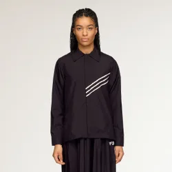 Y-3 RAW EDGE 3 STRIPES SHIRT M Black