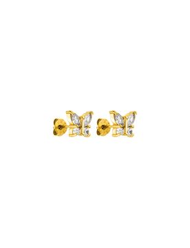 PURELEI Pendientes oro / blanco