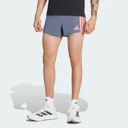 Short da running adizero Gel Pocket L 18cm Grey / Solar Turbo