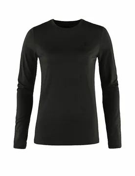 Camiseta funcional de lana Abisko para mujer negro XL - Fjällräven - FashionsVida