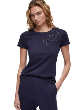 Liu Jo Damen T-Shirt Blau 512990