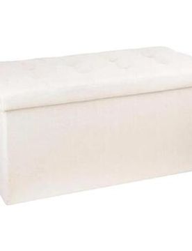 Sitzkissen Pouf Lysandre Pliant Beige Avec Rangement Einheitsgrösse
