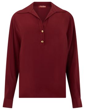 Long-Sleeve Polo Shirt with Three-Button Placket