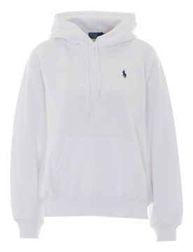 Felpa con cappuccio con logo Polo