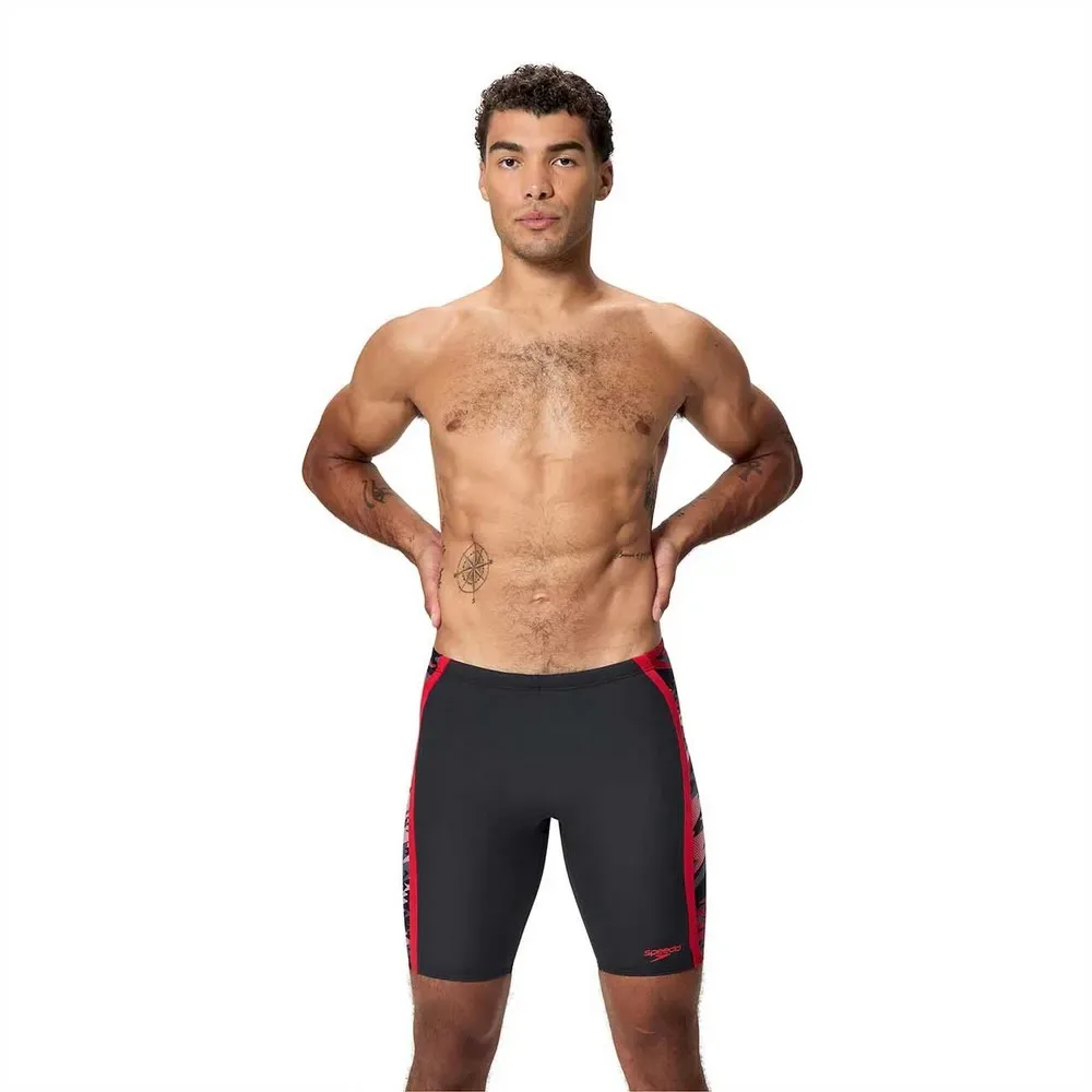 Hyperboom Splice Jammer Anthracite / High Risk Red UK 28 Men - Speedo - FashionsVida